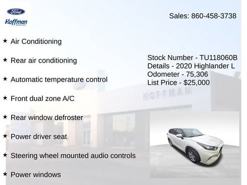 Used 2020 Toyota Highlander L AWD/4WD image 4
