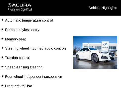 Certified 2023 Acura TLX SH-AWD w/ A-SPEC Pkg image 9