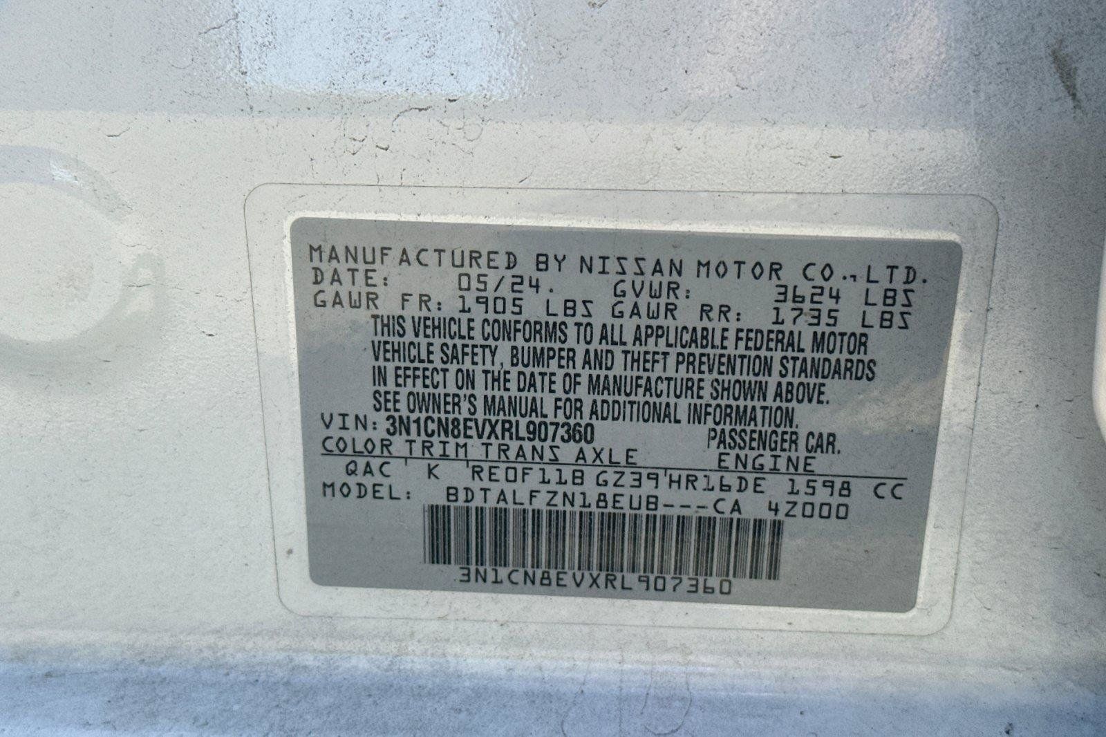 Certified 2024 Nissan Versa SV FWD image 27