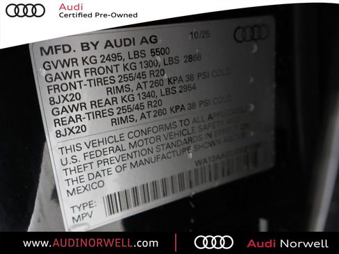 Certified 2025 Audi Q5 Premium Plus AWD/4WD image 3
