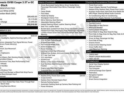 New 2026 Genesis GV80 3.5T e-SC