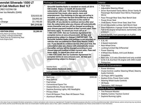 Used 2016 Chevrolet Silverado 1500 LT w/ All Star Edition image 46