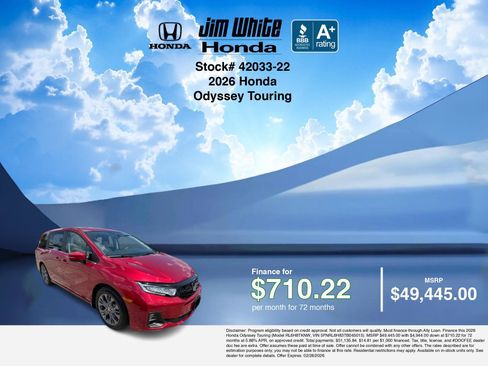 New 2026 Honda Odyssey Touring image 7