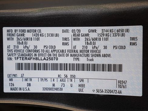 Used 2020 Ford Ranger Lariat w/ Trailer Tow Package AWD/4WD image 70