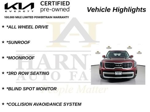 Certified 2023 Kia Telluride S w/ S Sunroof Package AWD/4WD image 9