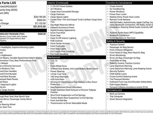 Used 2023 Kia Forte LXS w/ LXS Technology Package FWD image 32