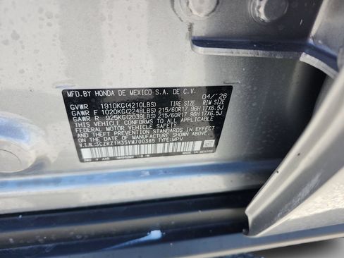 New 2027 Honda HR-V LX image 35