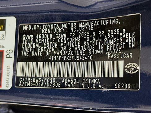 Used 2015 Toyota Camry LE FWD image 12