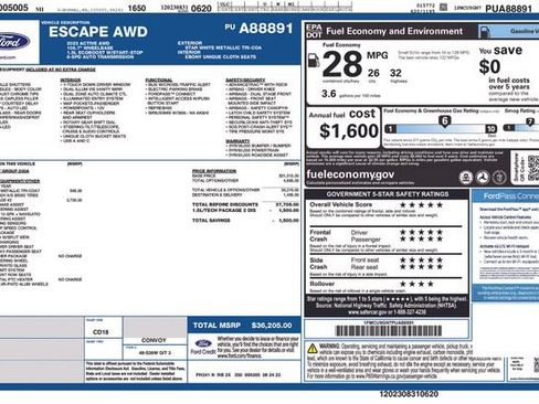 Used 2023 Ford Escape Active w/ Tech Pack #2 AWD/4WD image 42