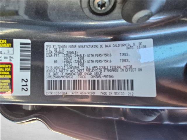 Used 2021 Toyota Tacoma SR AWD/4WD image 16