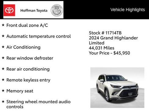 Used 2024 Toyota Grand Highlander AWD image 15
