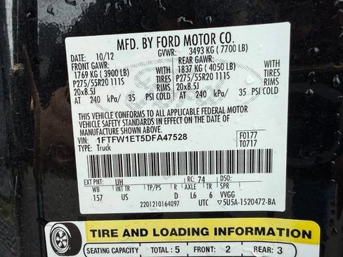 Used 2013 Ford F150 XLT w/ Luxury Equipment Group AWD/4WD image 10