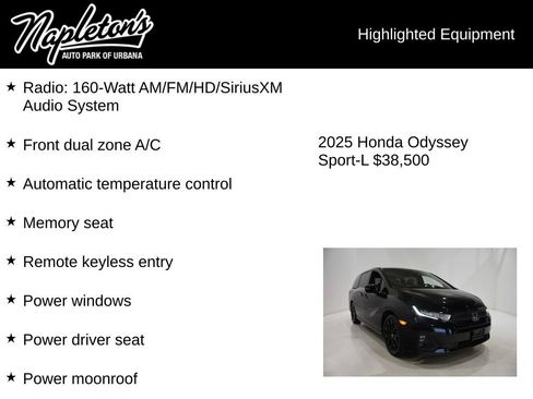 Used 2025 Honda Odyssey Sport-L image 15