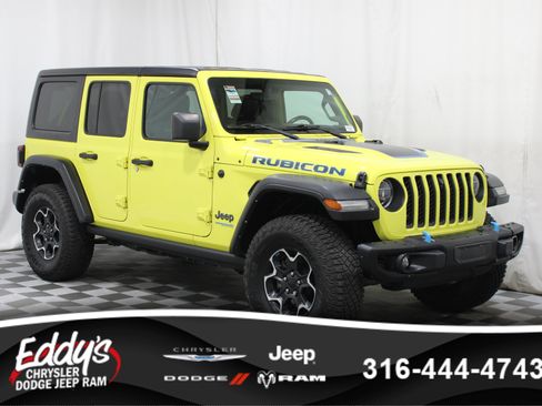 Used 2022 Jeep Wrangler Unlimited Rubicon 4xe w/ Cold Weather Group AWD/4WD image 1