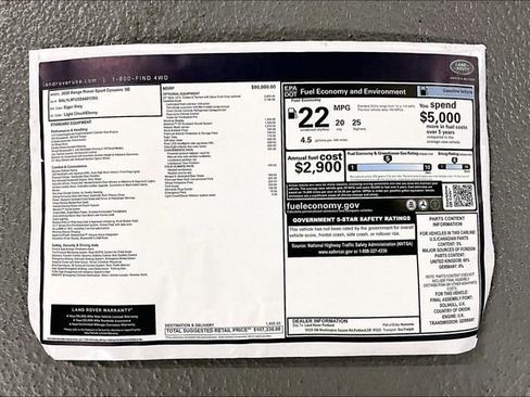 New 2025 Land Rover Range Rover Sport Dynamic SE image 12