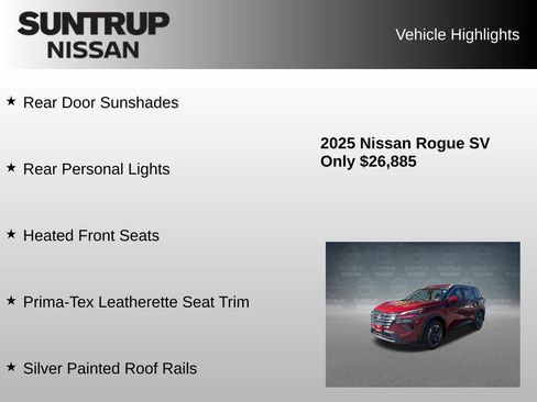 Used 2025 Nissan Rogue SV w/ SV Premium Package FWD image 16