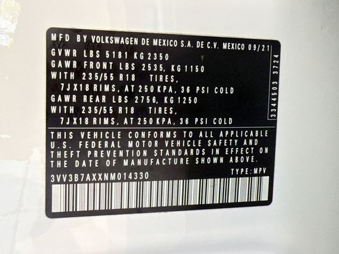 Used 2022 Volkswagen Tiguan SE FWD image 19