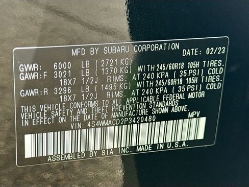 Certified 2023 Subaru Ascent Premium w/ Convenience Package image 45