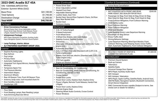 Certified 2023 GMC Acadia SLT FWD image 5