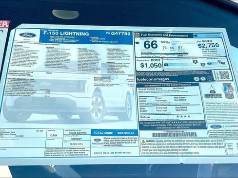 New 2023 Ford F150 Lightning Platinum AWD/4WD image 14