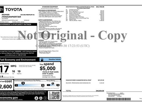 Used 2023 Toyota 4Runner SR5 Premium w/ Moonroof Package AWD/4WD image 5