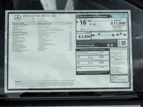 New 2026 Mercedes-Benz GLS 580 4MATIC image 27