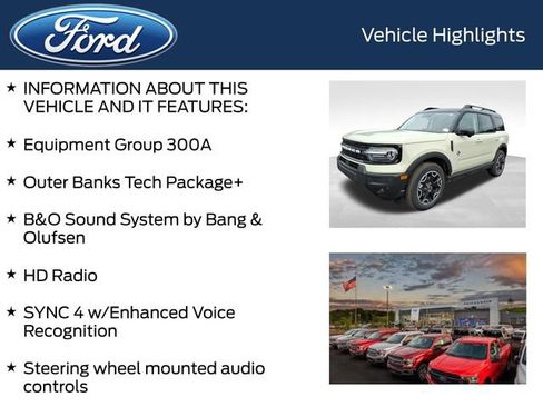 New 2025 Ford Bronco Sport Outer Banks w/ Outer Banks Tech Package+ AWD/4WD image 4