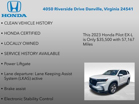 Used 2023 Honda Pilot EX-L image 7