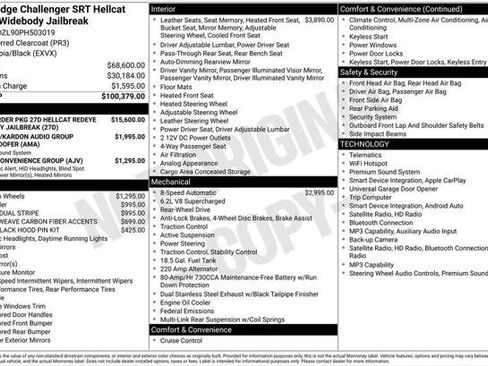 Used 2023 Dodge Challenger SRT Hellcat RWD image 2