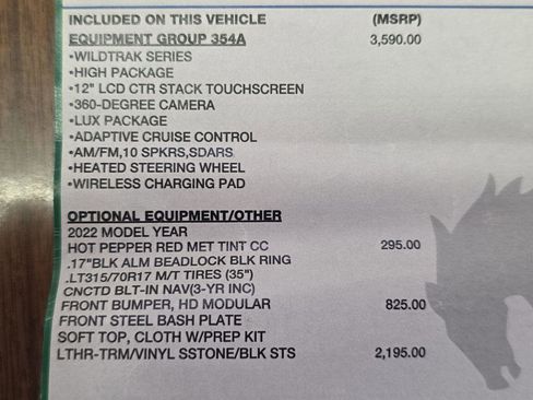 Used 2022 Ford Bronco Wildtrak image 22