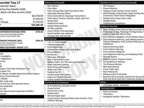 Used 2025 Chevrolet Trax LT w/ Driver Confidence Package FWD image 11