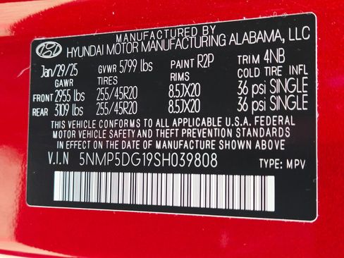 Used 2025 Hyundai Santa Fe Calligraphy AWD/4WD image 34