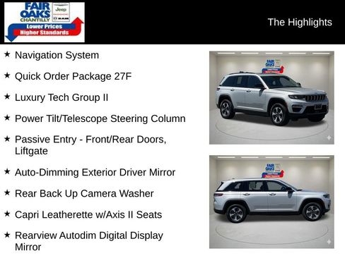 Used 2023 Jeep Grand Cherokee 4WD 4xe w/ Luxury Tech Group II image 2