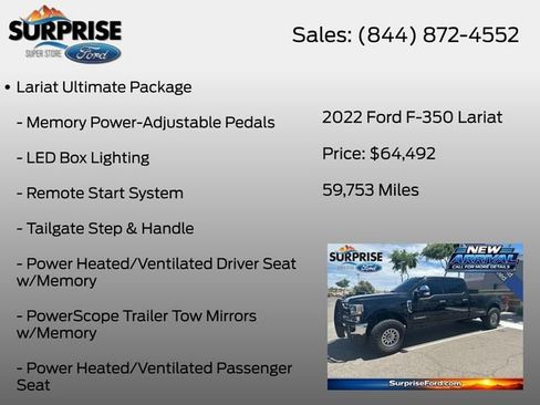 Used 2022 Ford F350 Lariat w/ Lariat Ultimate Package AWD/4WD image 13