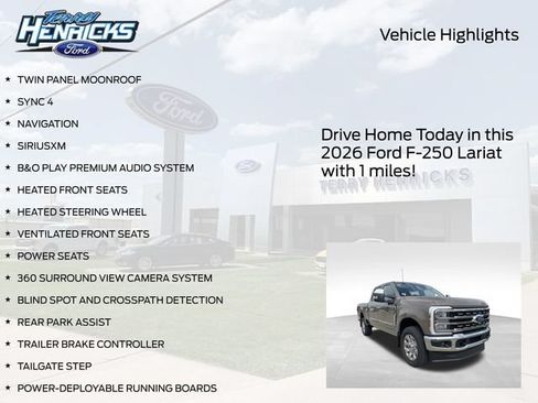 New 2026 Ford F250 Lariat w/ Lariat Ultimate Package AWD/4WD image 4