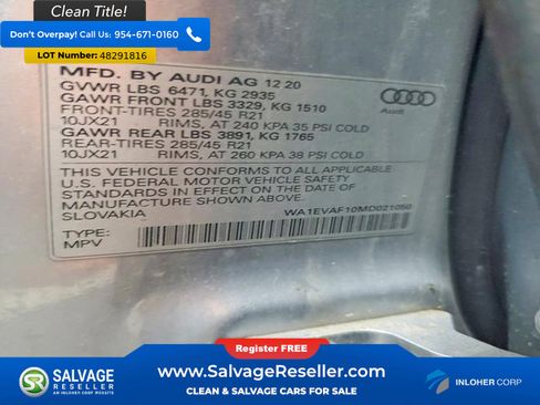Used 2021 Audi Q8 Premium Plus AWD/4WD image 17