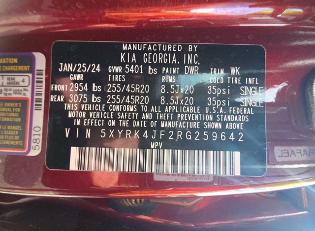 Certified 2024 Kia Sorento SX FWD image 13