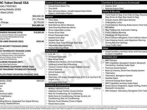 New 2026 GMC Yukon Denali w/ Denali Reserve Package RWD image 18