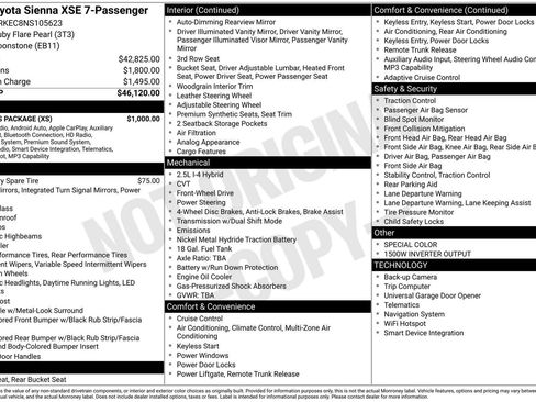 Used 2022 Toyota Sienna XSE w/ XSE Plus Package FWD image 39