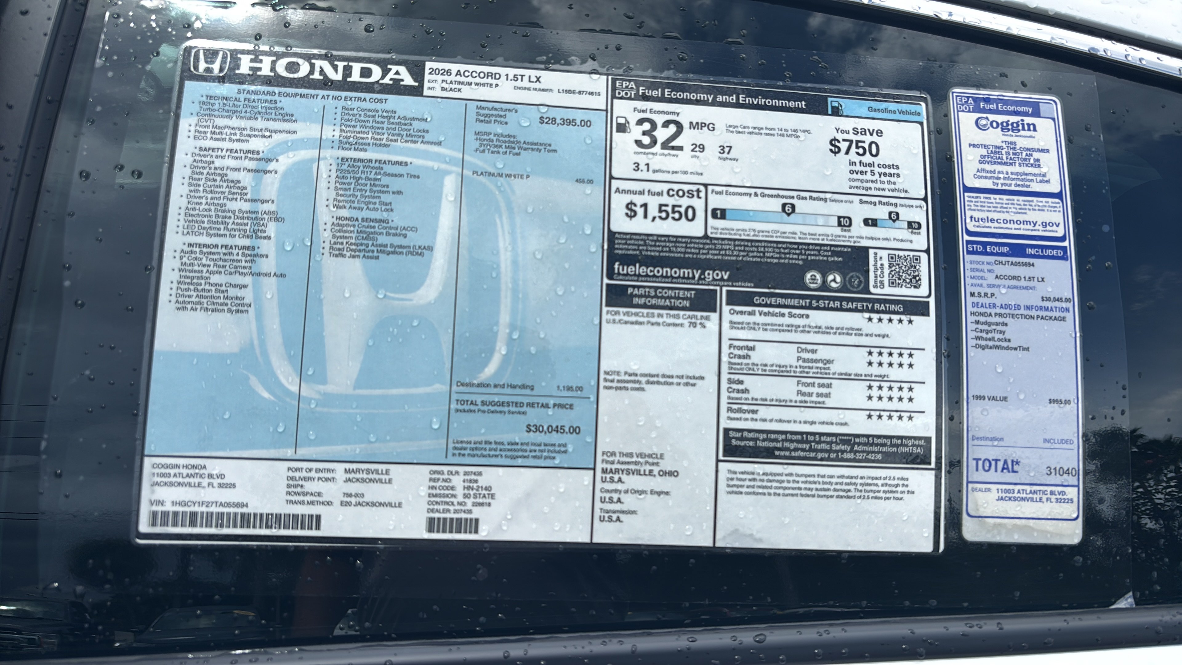 New 2026 Honda Accord LX image 10