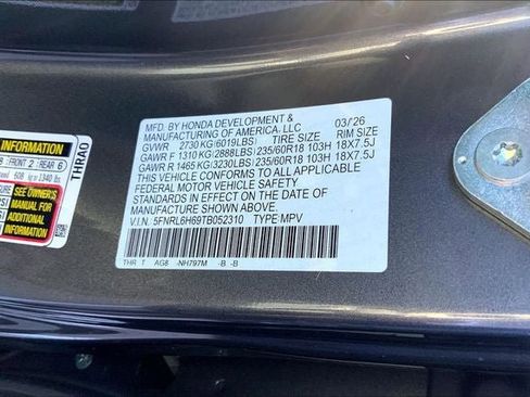 New 2026 Honda Odyssey EX-L image 20