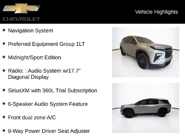 Certified 2026 Chevrolet Traverse LT w/ Midnight/Sport Edition FWD image 5