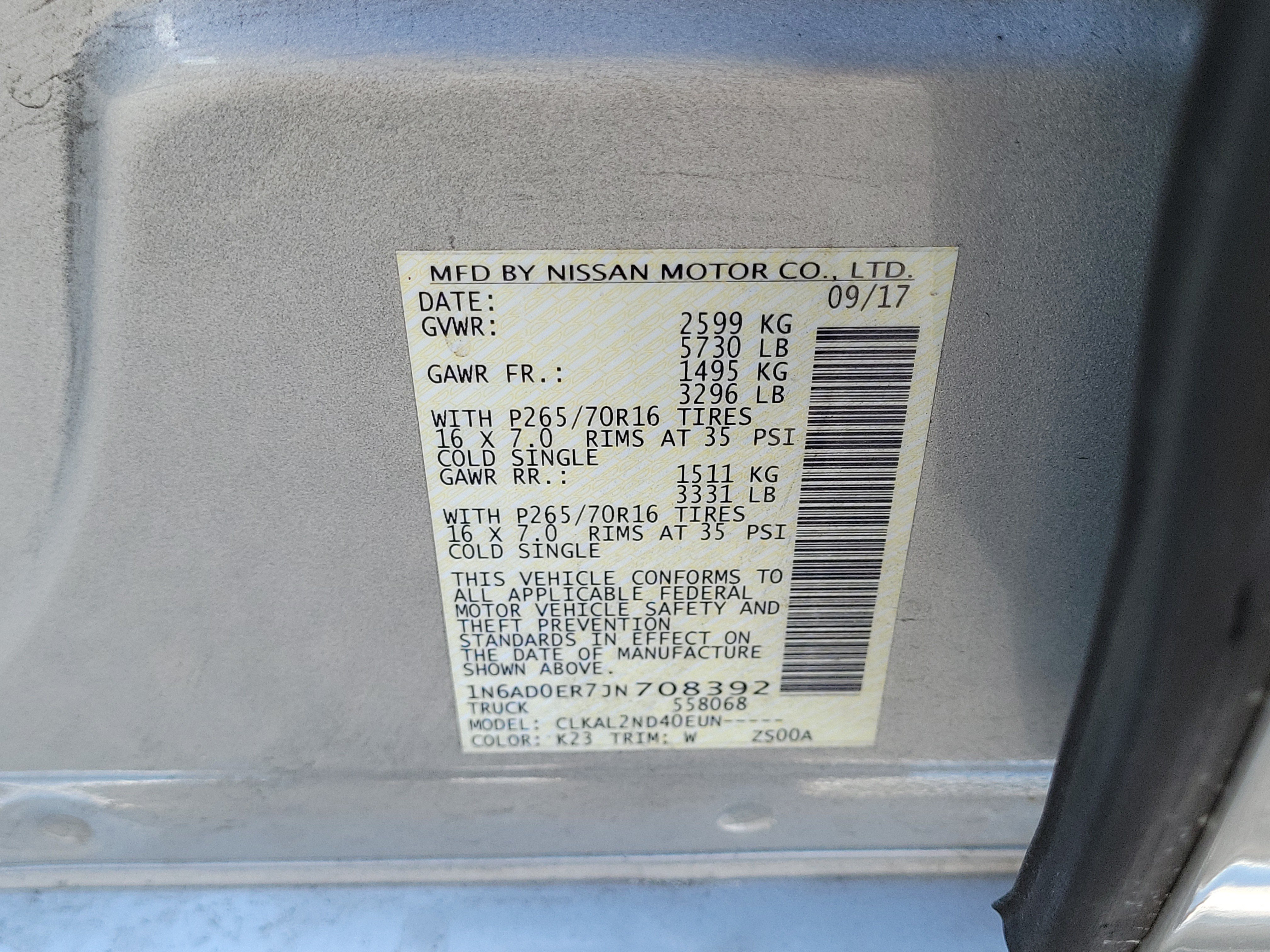 Certified 2018 Nissan Frontier SV RWD image 23