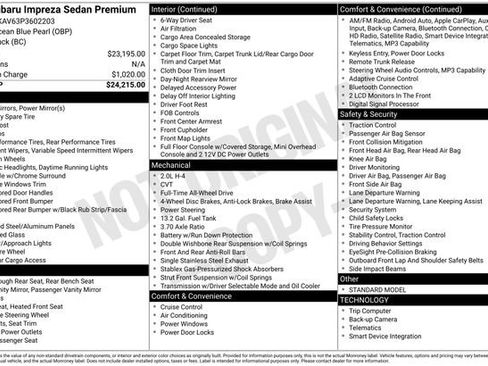 Used 2023 Subaru Impreza Premium image 34
