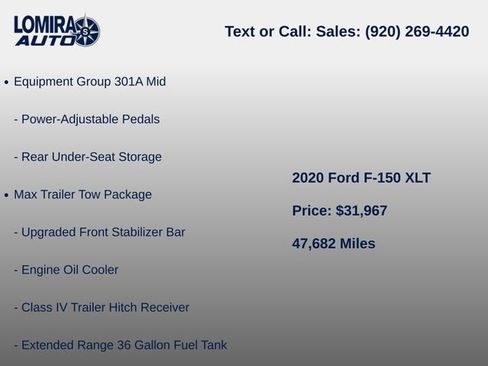 Used 2020 Ford F150 XLT w/ Equipment Group 301A Mid AWD/4WD image 7