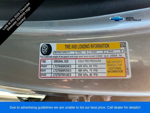 New 2026 Chevrolet Silverado 2500 High Country w/ Technology Package image 32