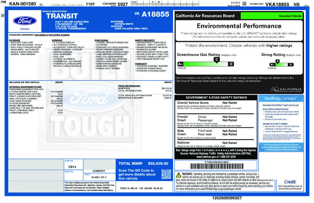 New 2027 Ford Transit 250 148 Medium Roof RWD image 11