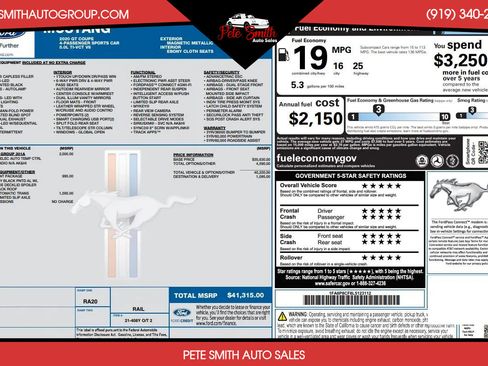 Used 2020 Ford Mustang GT w/ Equipment Group 301A image 36