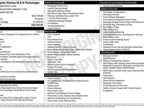 Used 2023 Toyota Sienna XLE FWD image 25