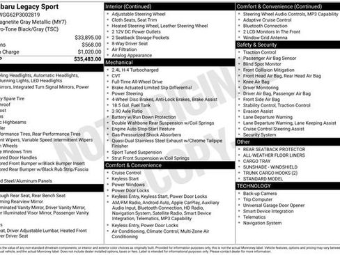 Used 2023 Subaru Legacy Sport image 10